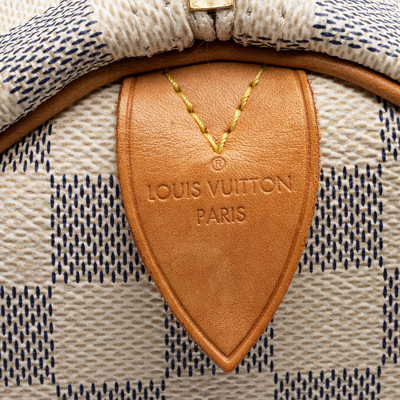 Louis Vuitton Damier Azur Speedy 35 Satchel (SHF-Sjma9Y) – LuxeDH