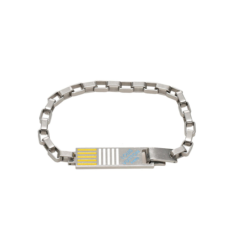 Damier Chain Bracelet - Luxury S00 Grey