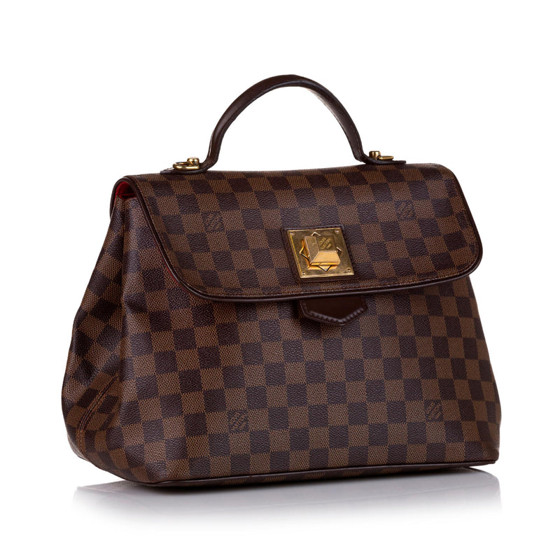 Louis Vuitton Bergamo Shoulder Bag PM Brown Leather for sale
