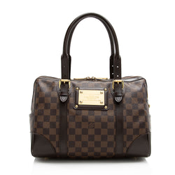 Louis Vuitton Berkeley Damier Ebene Satchel Bag Brown