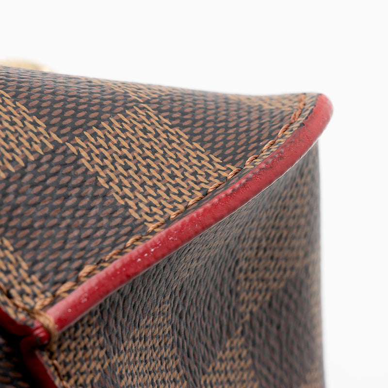 Louis Vuitton Caissa Hobo Damier Ebene Red bag - ShopperBoard