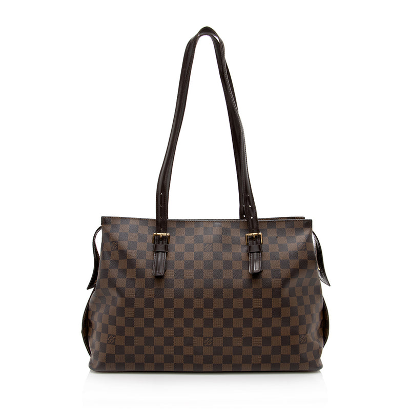 Brown Louis Vuitton Damier Ebene Chelsea Tote Bag