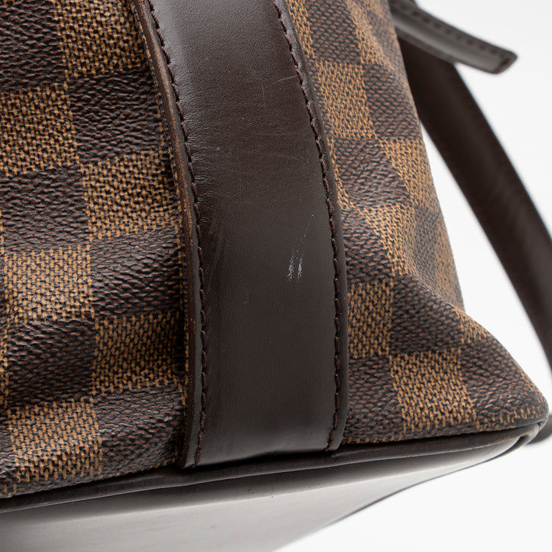 Pre-owned Louis Vuitton Damier Ebene Canvas Chelsea Bag In Brown