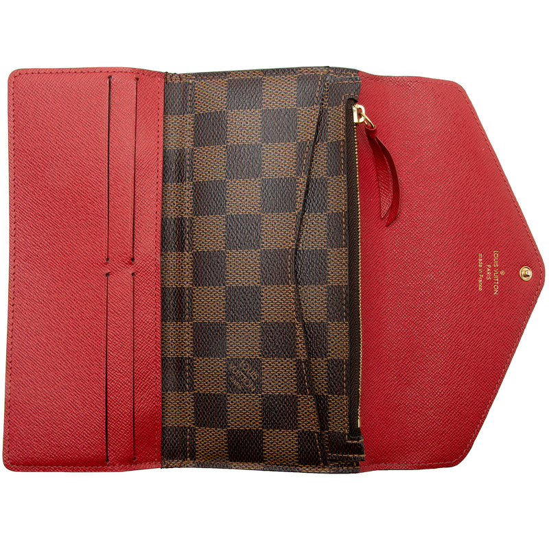 Custom Louis Vuitton Clemence Wallet - Damier Ebene - Design Custom Bags