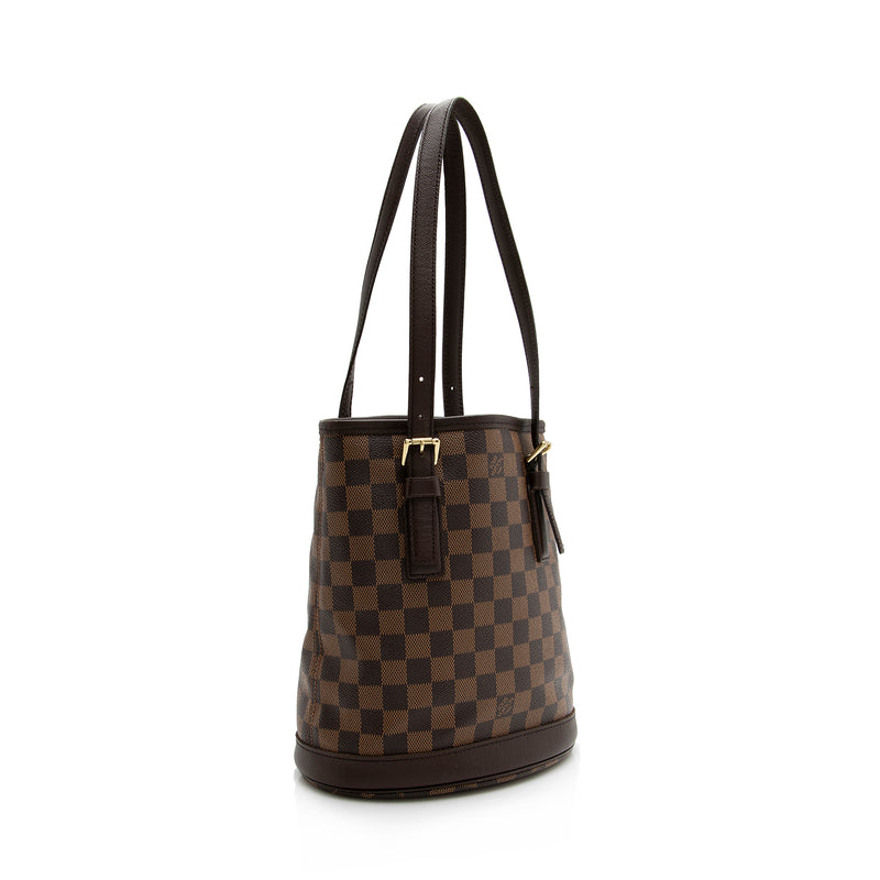 Louis Vuitton - Authenticated Marais Handbag - Leather Black Plain for Women, Very Good Condition