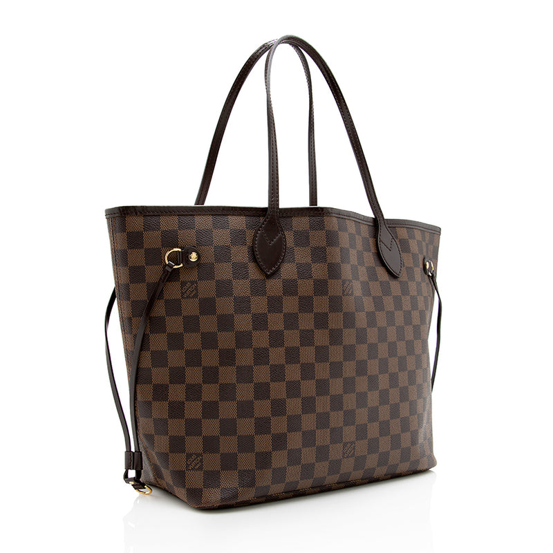Pre-owned Louis Vuitton Damier Ebene Canvas Neverfull mm (Authentic Pre-Owned)
