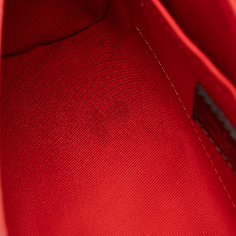 Louis Vuitton Limited Edition Damier Ebene Patches Croisette Shoulder Bag  (SHF-22655)