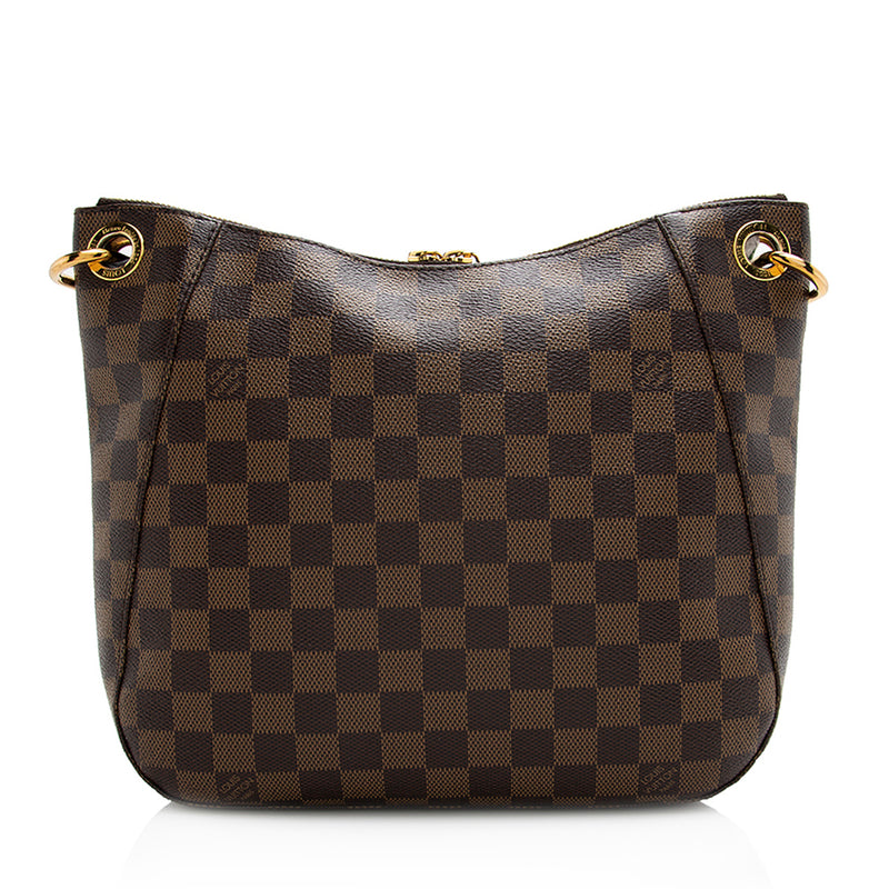South bank leather crossbody bag Louis Vuitton Brown in Leather