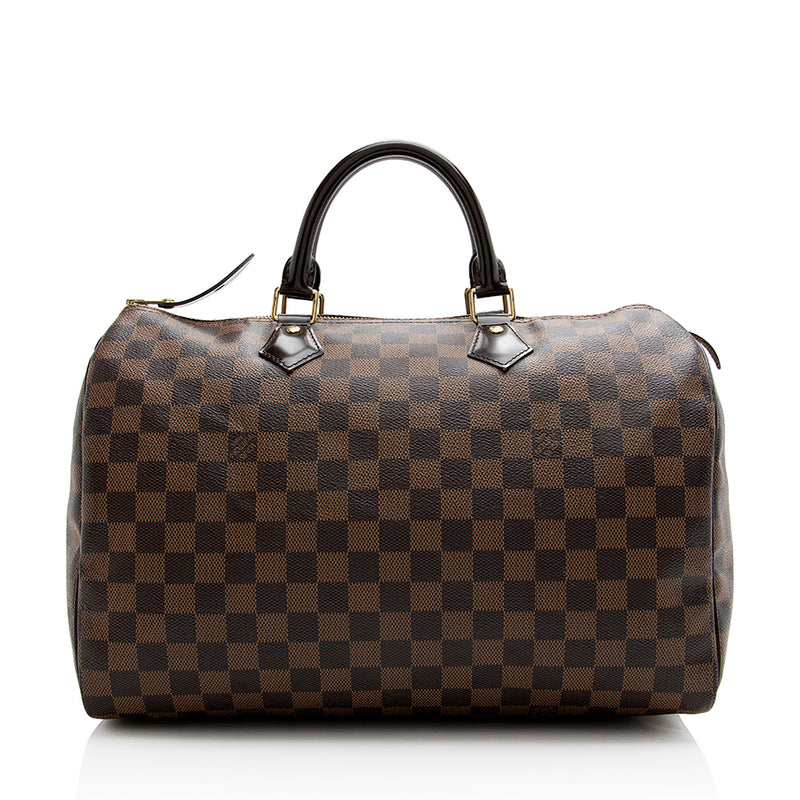 Louis Vuitton Speedy 35 Damier Azur Monogram BAG Tote Satchel with box  Handbag