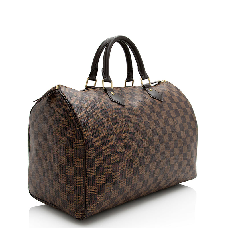 Louis Vuitton Damier Ebene Speedy 35 Satchel (SHF-21854) – LuxeDH