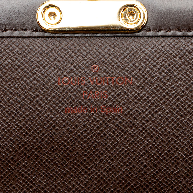Louis Vuitton Damier Vintage Wallet Ebene Made Spain Authentic Bifold  Zipper