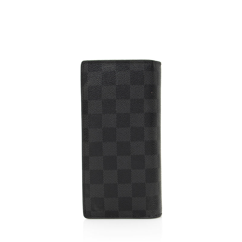 Authentic new Louis Vuitton Brazza wallet damier graphite 
