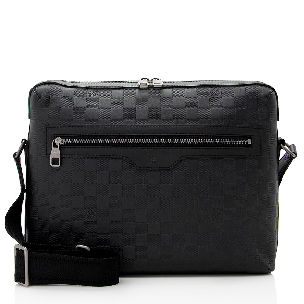 Pre-owned Louis Vuitton Black Damier Infini Avenue Backpack
