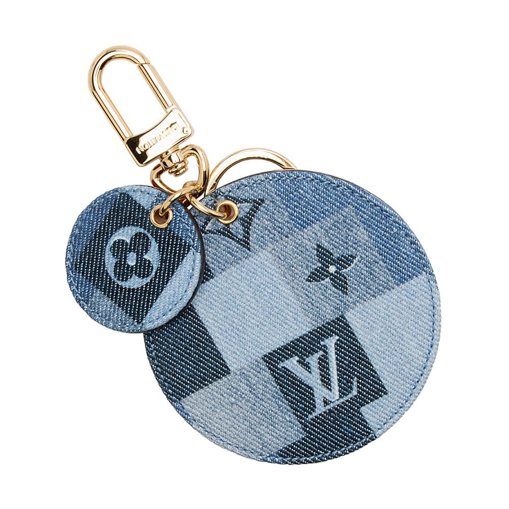 Louis Vuitton Denim Key Chain Bag Charm
