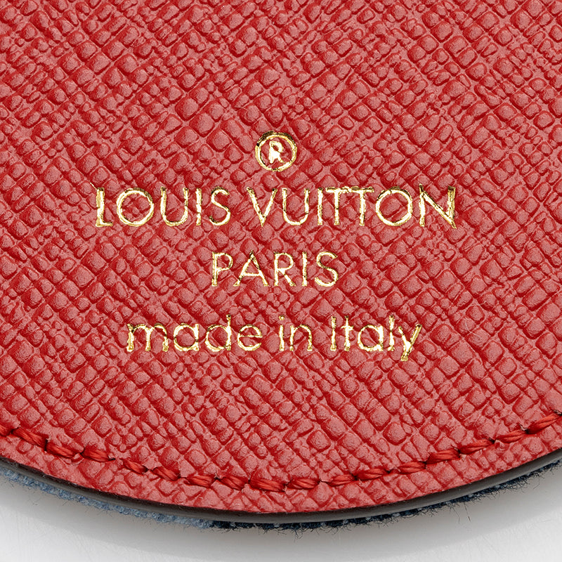 Louis Vuitton Khaki Green Monogram Mini Lin Denim Key Pouch