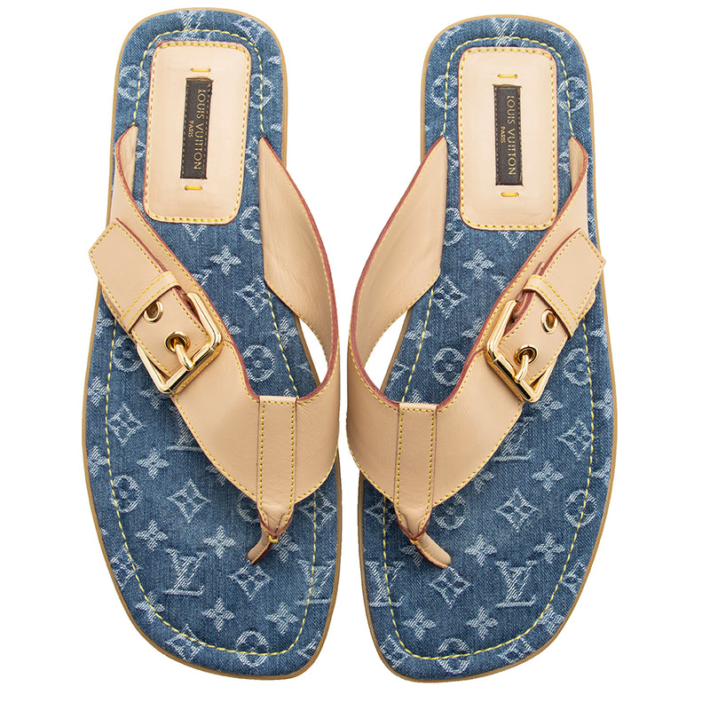 Louis Vuitton Monogram Womens Flat Sandals