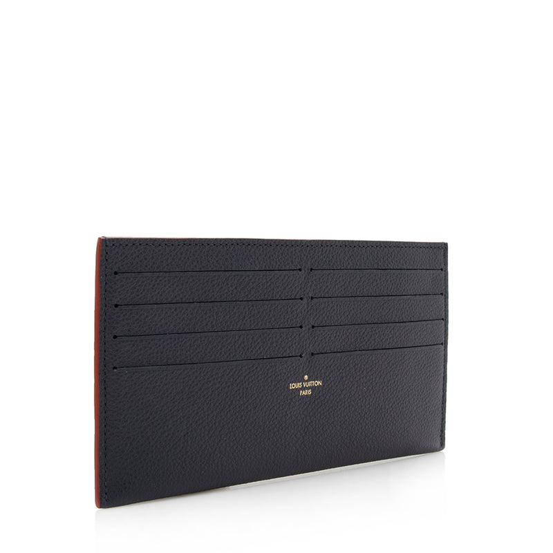Louis Vuitton Felicie Card Holder Insert Leather Black