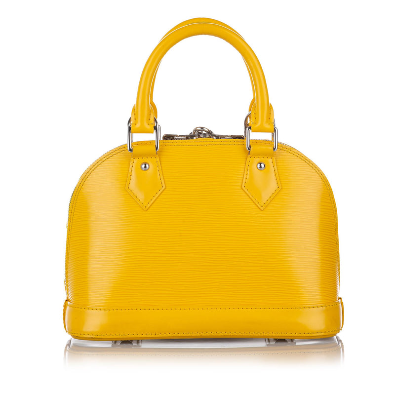Louis Vuitton Yellow Epi Alma Handbag