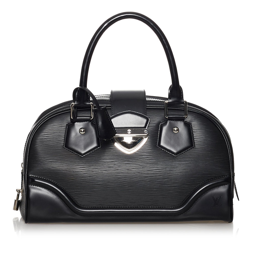 Louis Vuitton Black Epi Leather Bowling Montaigne GM Bag Louis Vuitton