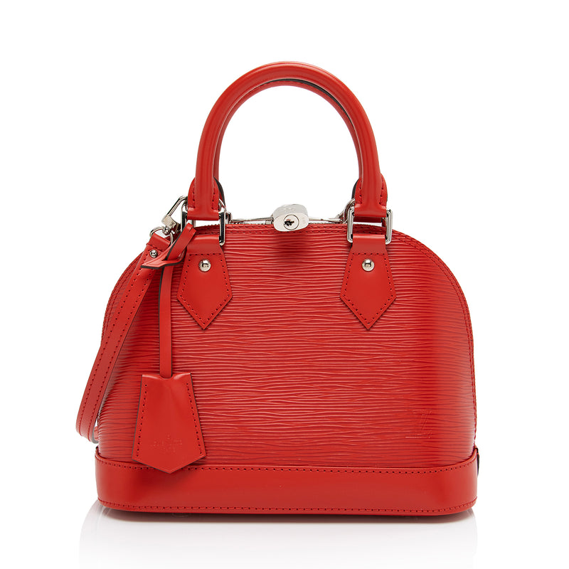 Louis Vuitton Alma BB Bandouliere Epi Leather Top Handle Bag on SALE