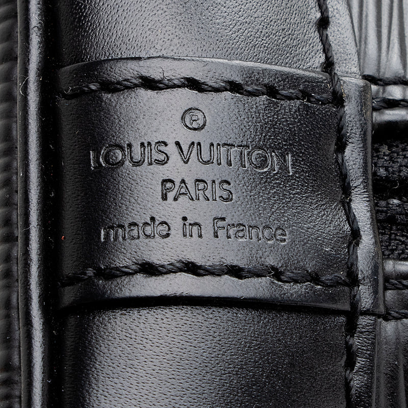 Louis Vuitton Black Epi Alma Pm Auction