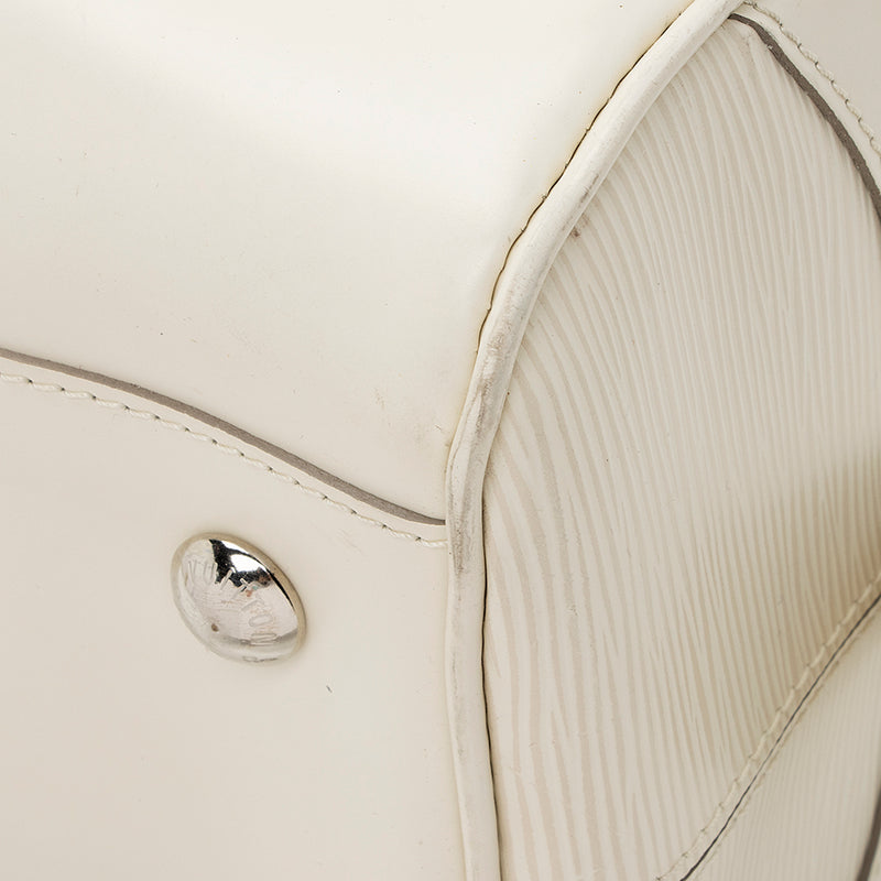 Louis Vuitton Bowling Montaigne pm White Leather ref.651521 - Joli