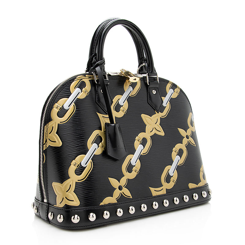 Louis Vuitton Alma PM Epi Leather Satchel Crossbody Bag
