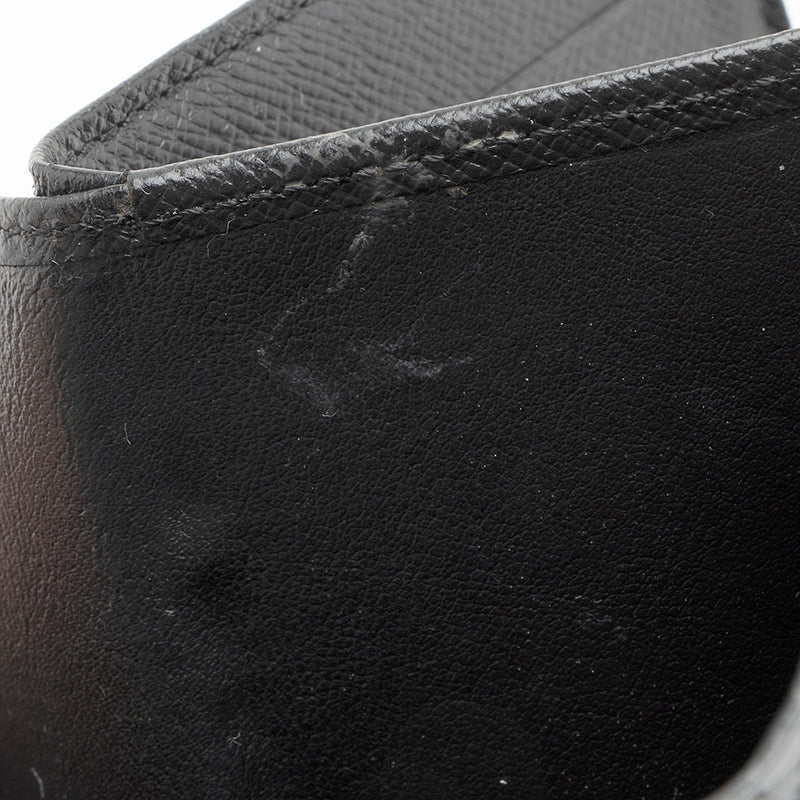 Louis Vuitton Black Electric Epi Leather Joey Wallet at 1stDibs