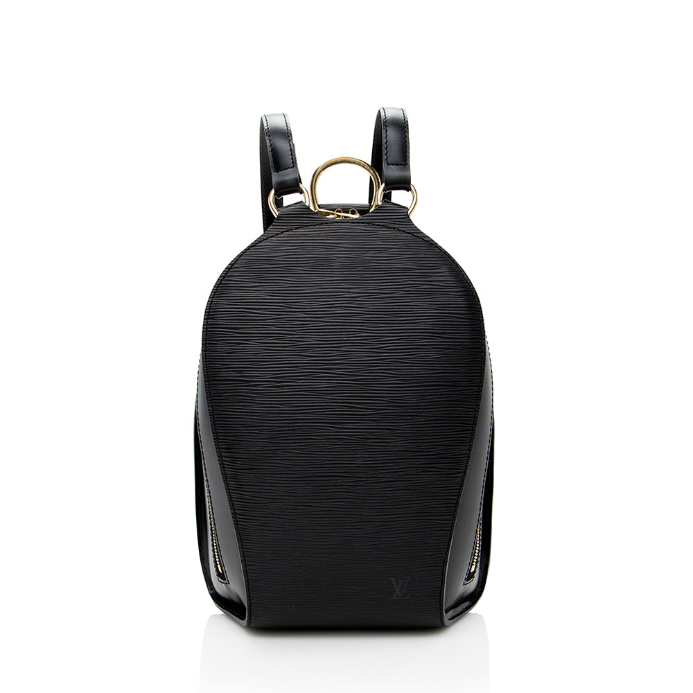 Louis Vuitton Backpack Mabillon Epi Noir Black in Leather with Silver-tone  - US