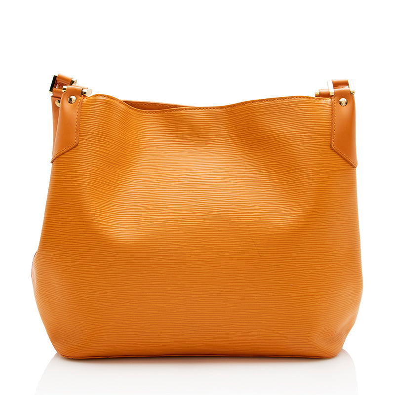LOUIS VUITTON Orange Epi Leather MANDARA MM Large Shoulder Bag