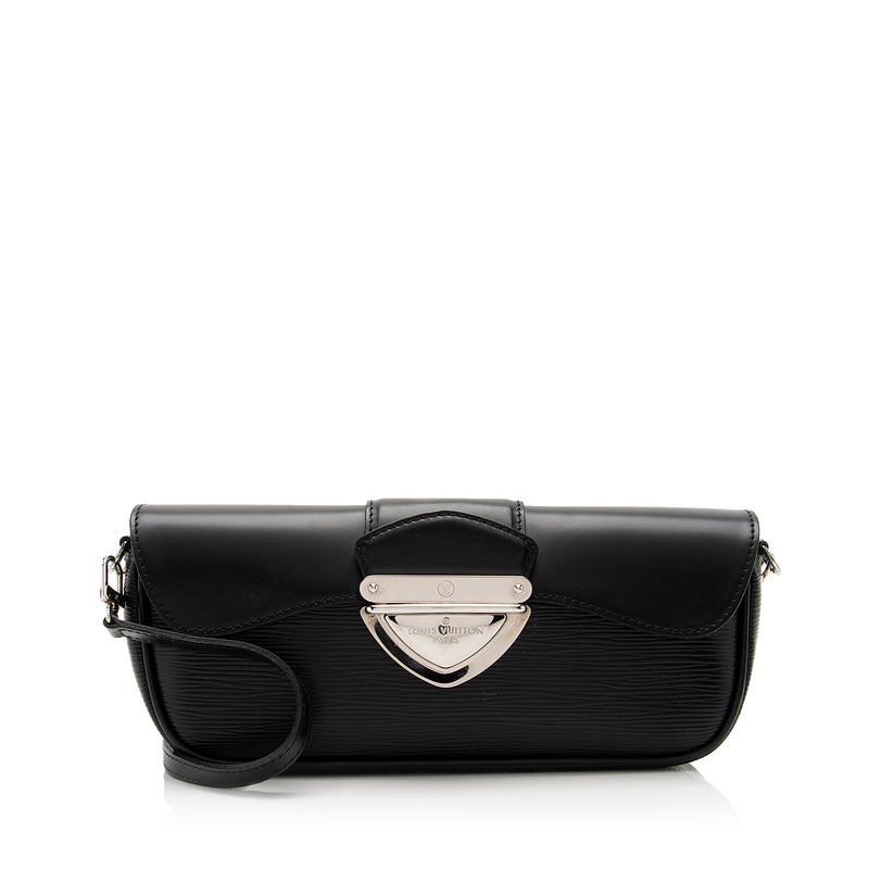 Louis Vuitton, Bags, Authentic Louis Vuitton Epi Montaigne 23 Clutch Hand  Bag Black
