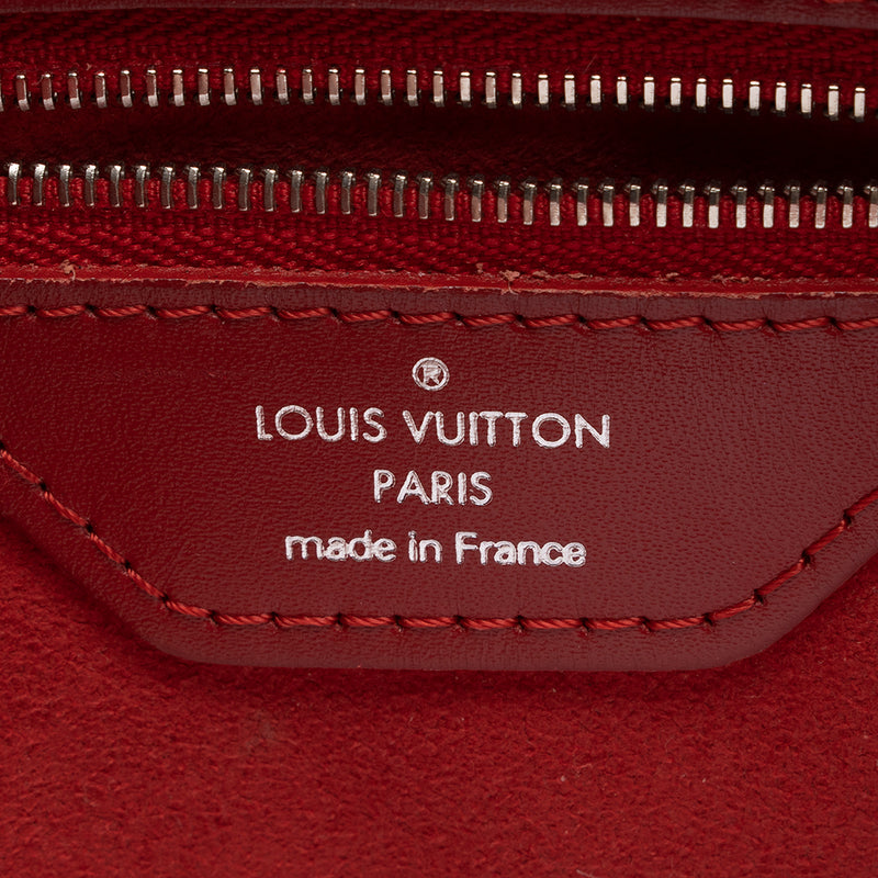 LOUIS VUITTON EPI BI-COLOR PETITE BORNEO GREEN CASTILLAN RED BUCKET BAG ❤️