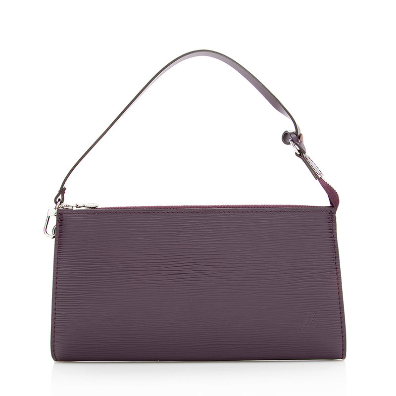 LOUIS VUITTON Purple Epi Leather Bowling Montaigne PM Bag For Sale