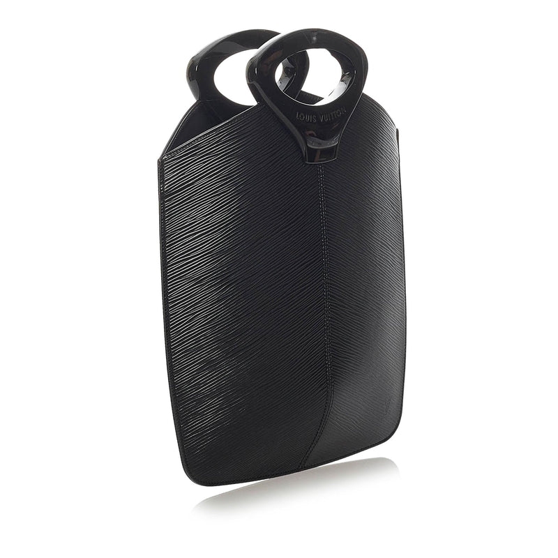 Authenticated Louis Vuitton Epi Noctambule Black Leather Tote Bag