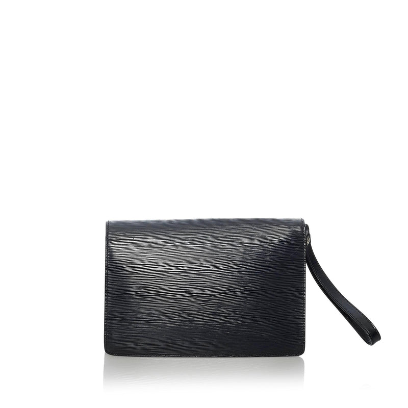 Louis Vuitton Black Epi Leather Sellier Dragonne Clutch Bag Louis Vuitton