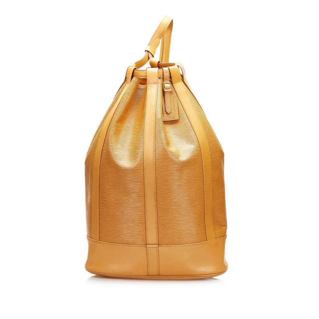 Louis Vuitton Gobelin Backpack Brown Epi Gold