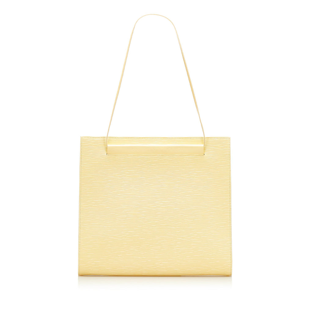 Louis Vuitton Alma small model handbag in vanilla yellow epi leather