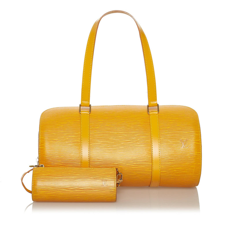 Lot - Louis Vuitton Epi Soufflot shoulder bag executed in tan leather