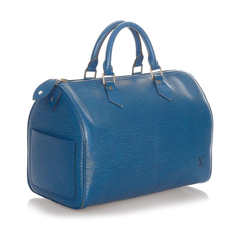 Louis Vuitton Speedy 30 Blue Epi