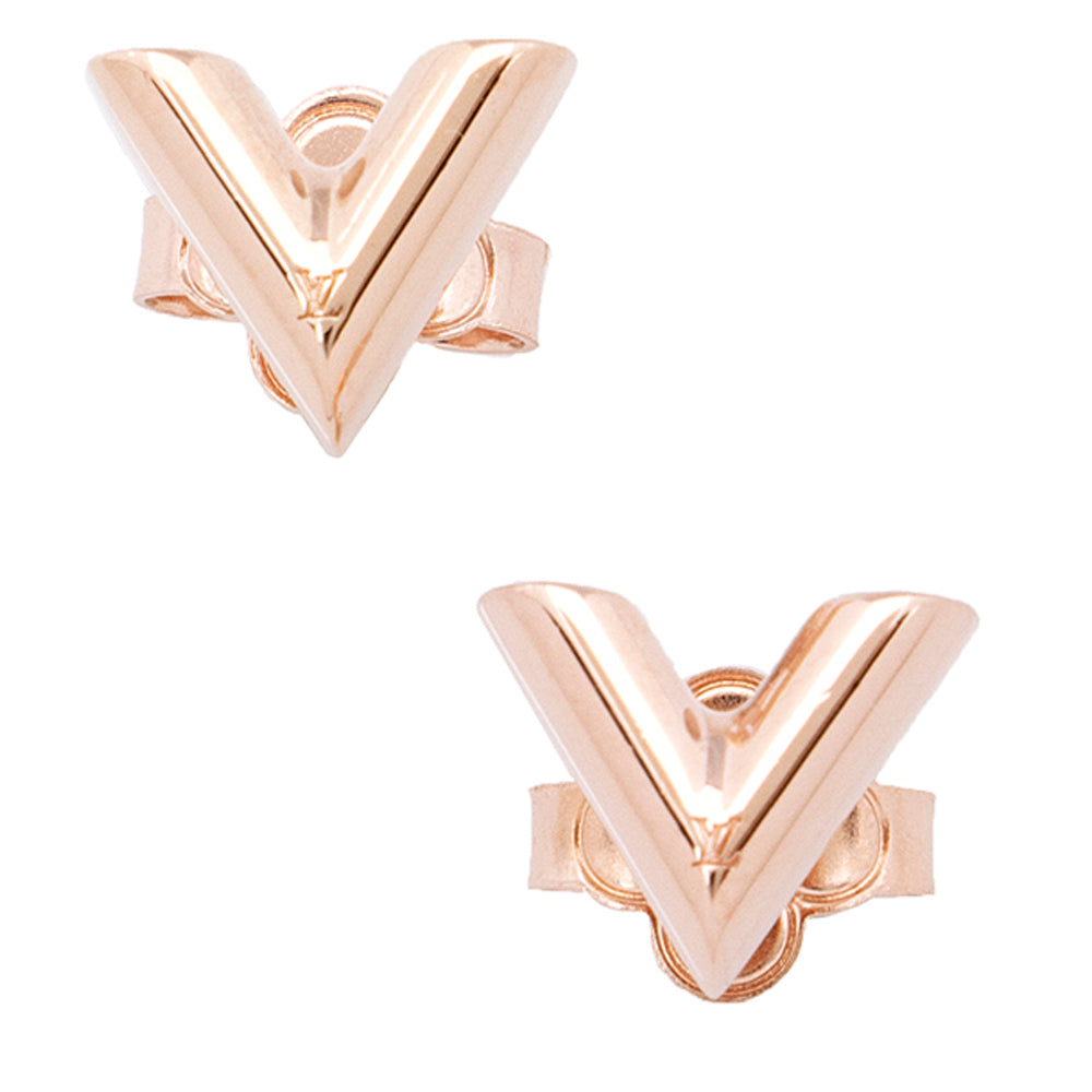 LV Essential V Stud Earrings, Women's Fashion, Jewelry