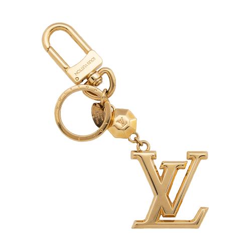 LOUIS VUITTON LV Facettes Key Holder Gold 65100