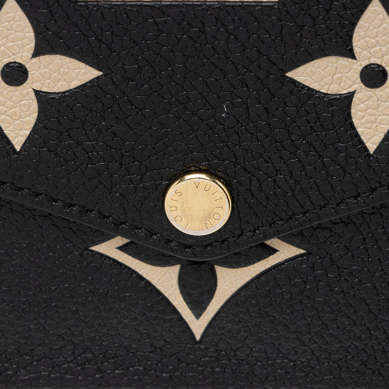 Louis Vuitton Empreinte Monogram Giant Felicie Pochette Black Beige