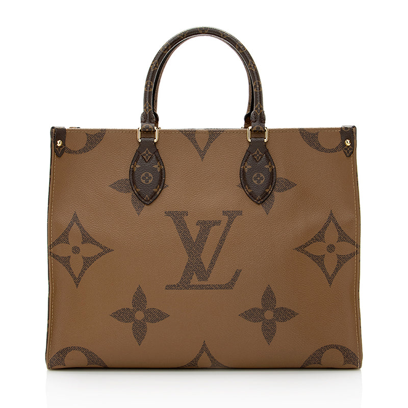 Louis Vuitton Leather OnTheGo MM Tote Bag
