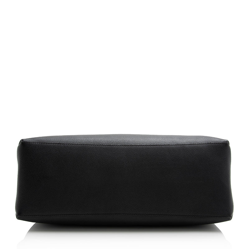LOUIS VUITTON Lockme shopper bag in black with burgundy interior - OneLuxury
