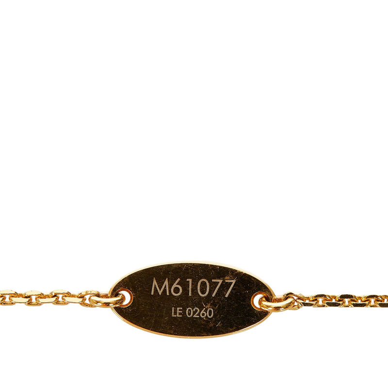 Louis Vuitton Gold LV and Me Letter V Necklace Golden Metal ref