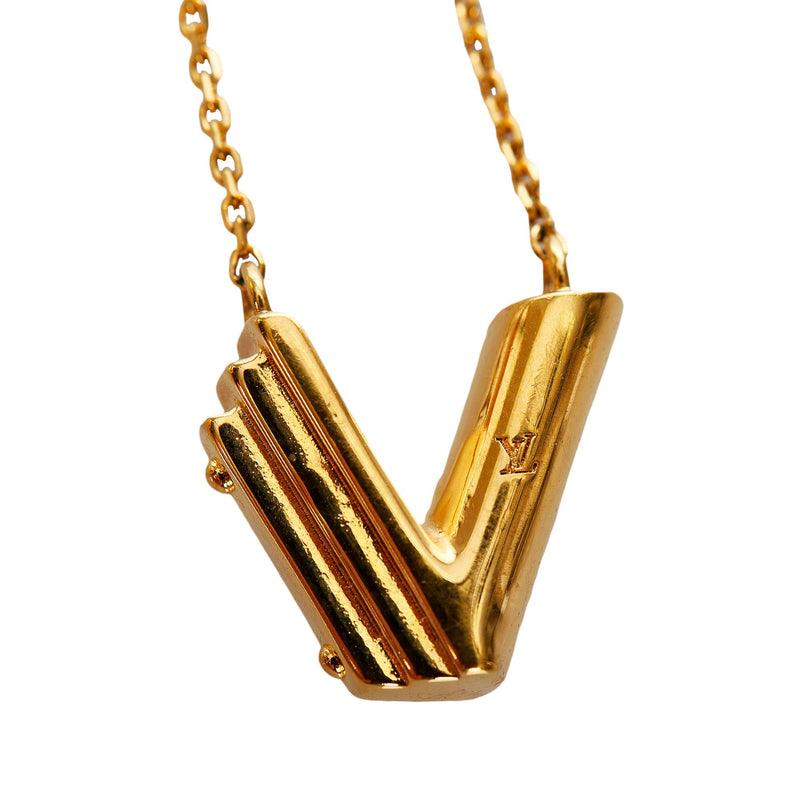 Louis Vuitton Essential V Pendant Necklace