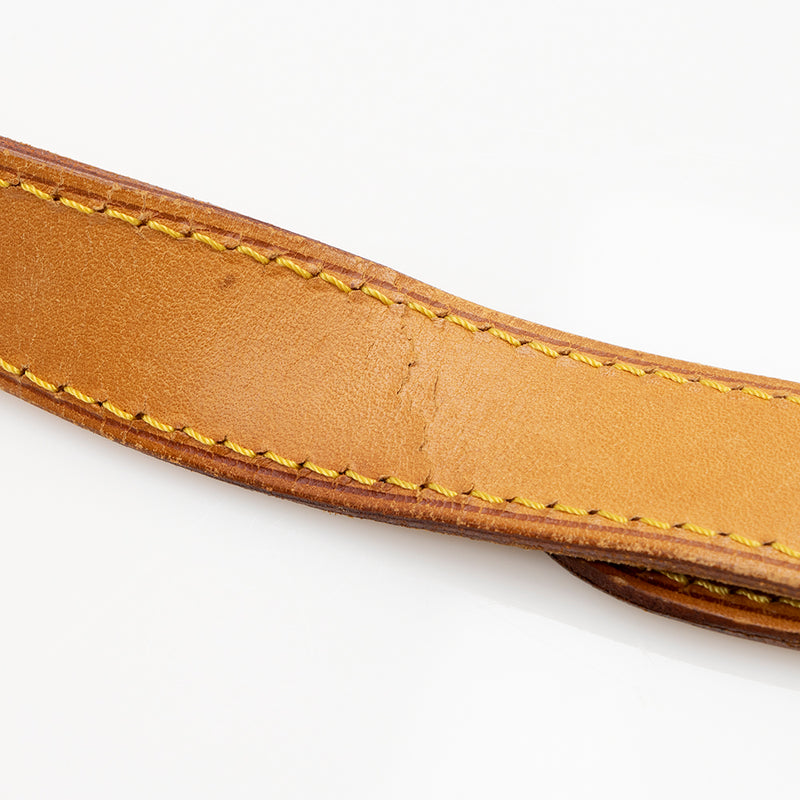 Louis Vuitton Beige Leather Adjustable Shoulder Strap Louis