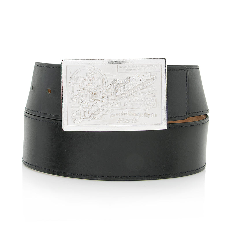 Louis Vuitton Leather Traveling Requisites Belt - Size 34 / 85