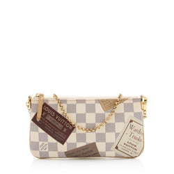 Louis Vuitton Milla Brown Canvas Clutch Bag (Pre-Owned)