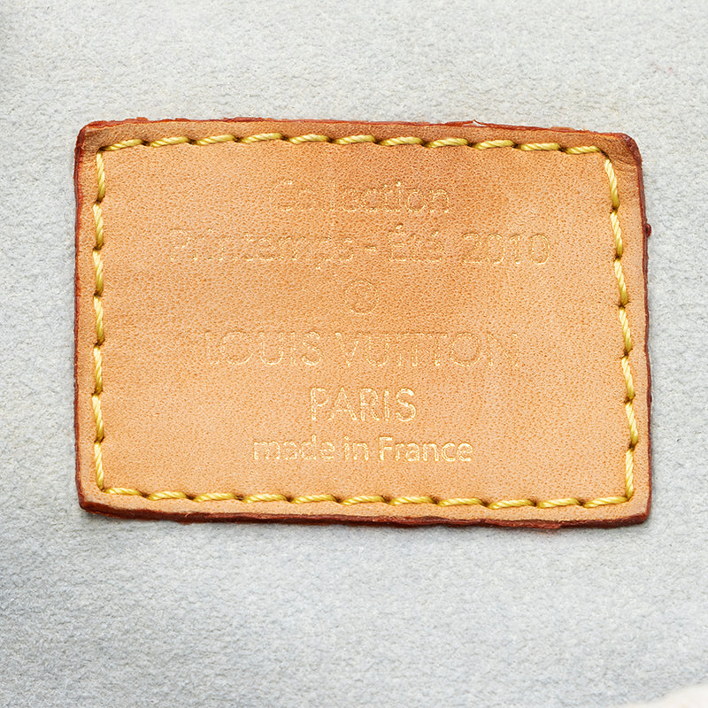 Louis Vuitton Vintage Orange Monogram Sunrise Denim Shoulder Bag